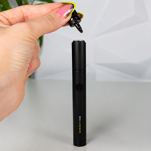 Vaporizador Tronian Gammatron con la boquilla separada del cuerpo.