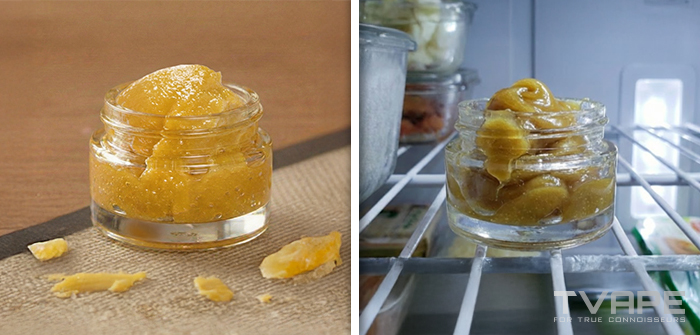 Ejemplos de almacenamiento de concentrados con un lado al aire libre y otro en el frigorífico.