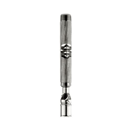 Vaporizador portátil DynaVap M7 de color acero, con tapa condensadora, que garantiza una refrigeración eficaz y la retención del vapor en dispositivos compactos para hierbas secas.
