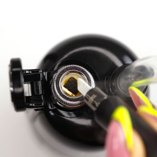 Cargando la Lookah Dragon Egg E Rig con cera vista cercana