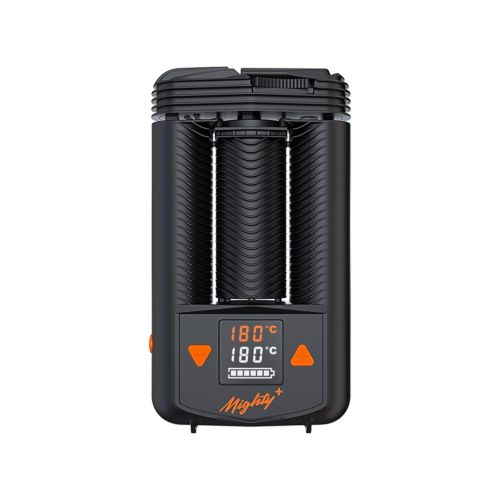 Vaporizador Mighty Plus con indicador de nivel de batería y pantalla de temperatura
