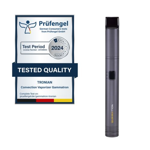 Vaporizador Tronian Gammatron con certificado de prueba de producto