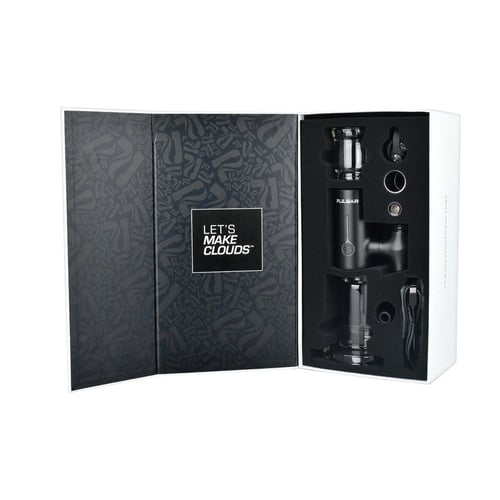 vaporizador de cera pulsar APX E rig con caja y accesorios