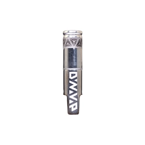 Tapa condensadora DynaVap UniDyn de color acero con logotipo grabado, un accesorio que garantiza una refrigeración eficaz y la retención del vapor.