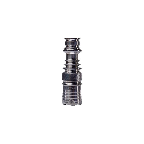 Primer plano de la punta de acero inoxidable del Dynavap B2.