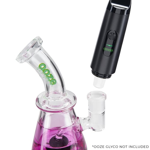 Ooze Booster acoplado a una pipa de agua de cristal