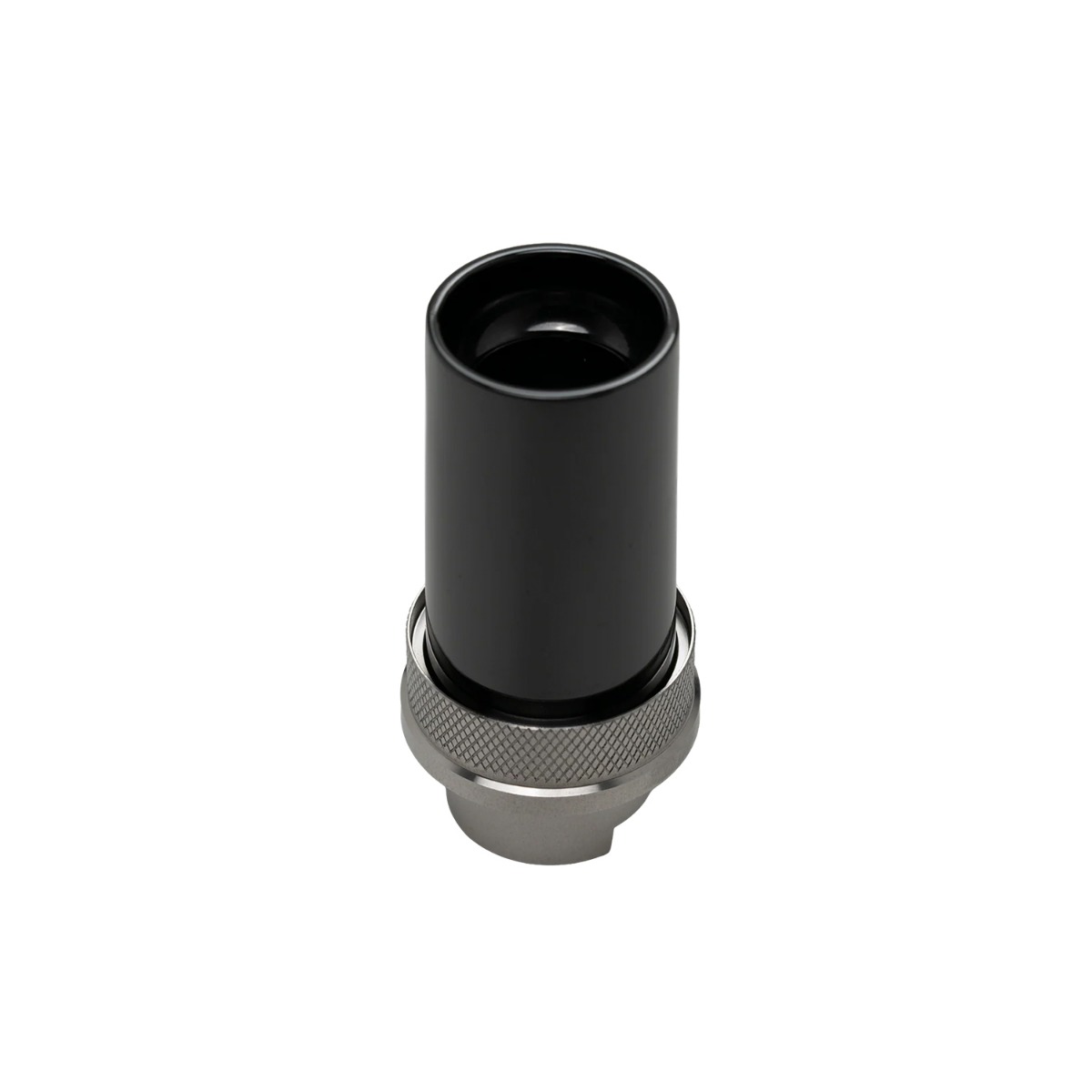 Davinci EQ Zirconia Crucible vista lateral en posición vertical asentado sobre la base calefactora