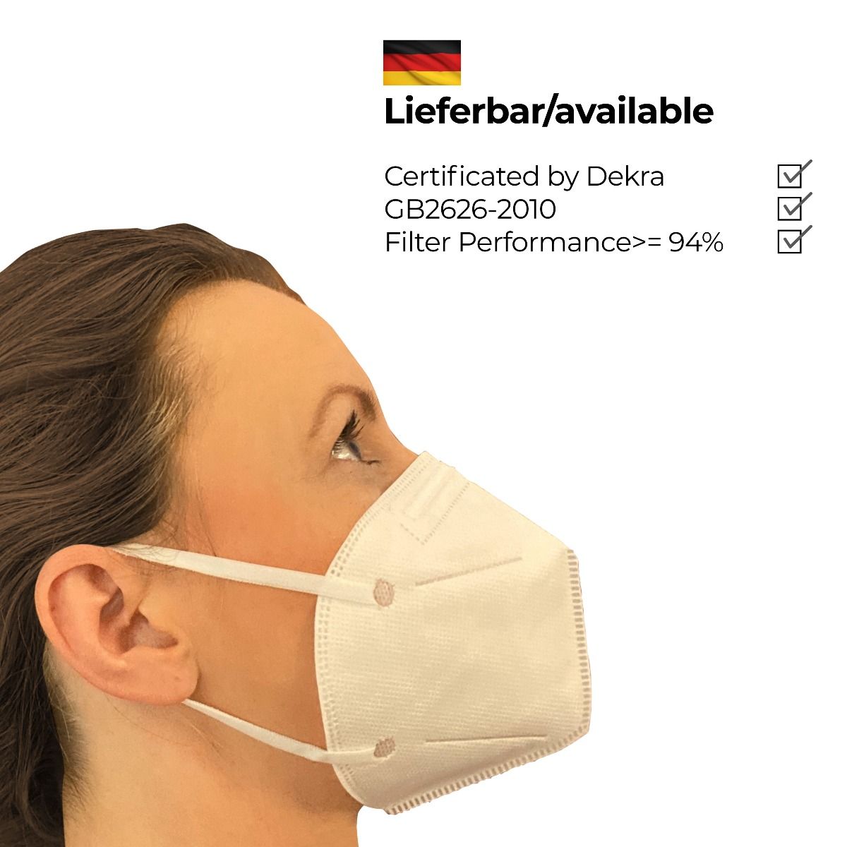 ACG 95-01 Corona SARS-CoV-2 Respiratory Protective Mask (FFP2)