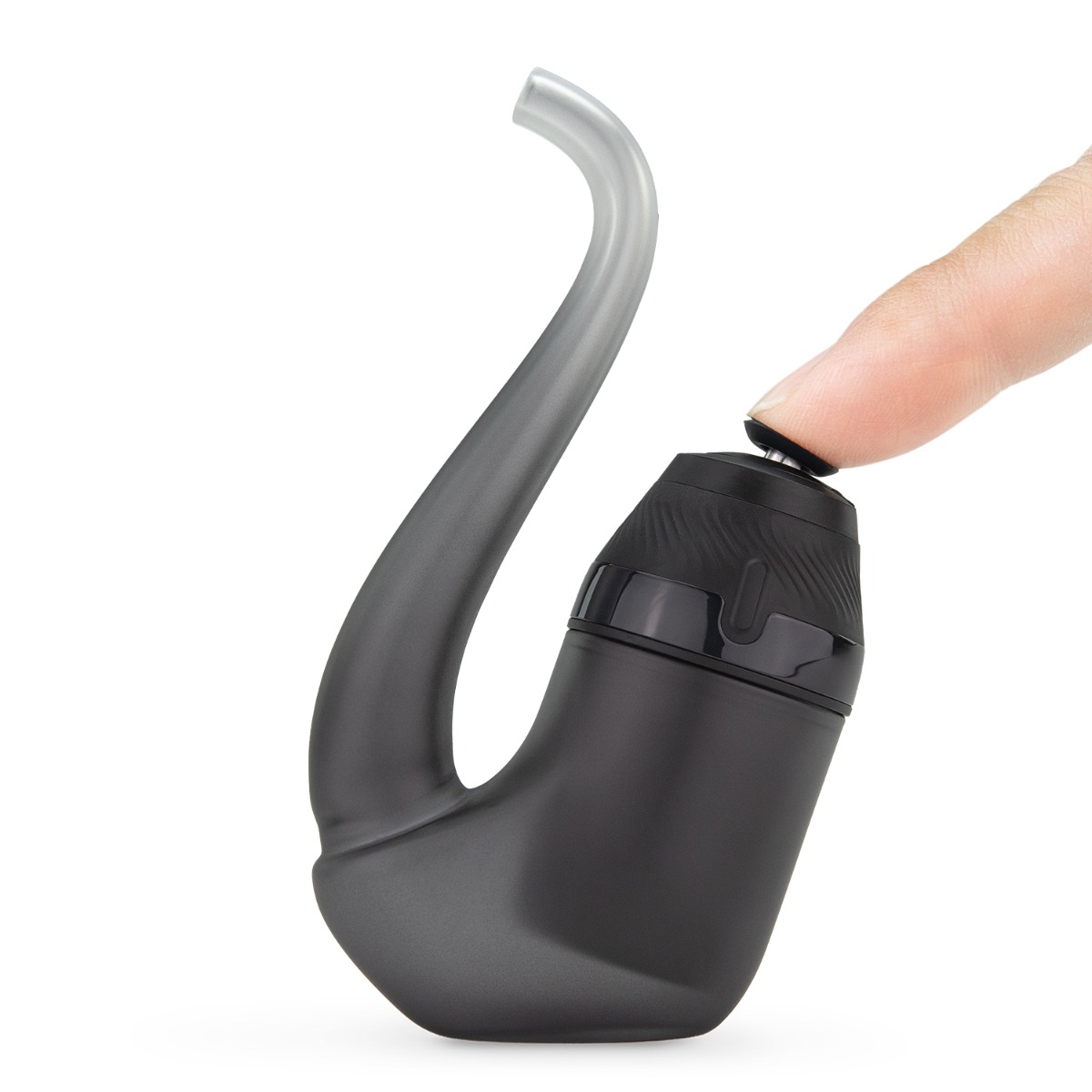 Vaporizador Puffco New Proxy: elegante vaporizador portátil con forma curva ergonómica, que cuenta con un intuitivo control mediante botón pulsador para un uso sin esfuerzo, optimizado para un vaporizado suave sobre la marcha. (Ónix)