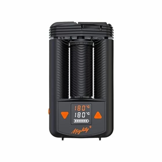 Vaporizador Mighty Plus con indicador de nivel de batería y pantalla de temperatura