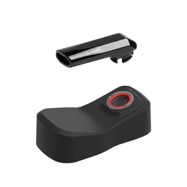 Conjunto de tapa magnética y boquilla del Utillian 850, mostrado separado y en ángulo