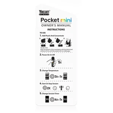 In the box: yocan black pocket mini-manual del propietario