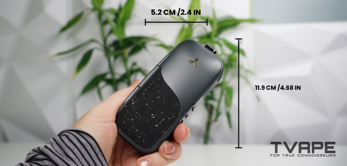 Vaporizador AirVape Legacy Pro 2: dimensiones
