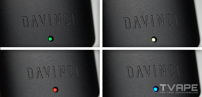 DaVinci Artiq 510 Thread Ajustes de temperatura de la batería en 4 colores LED