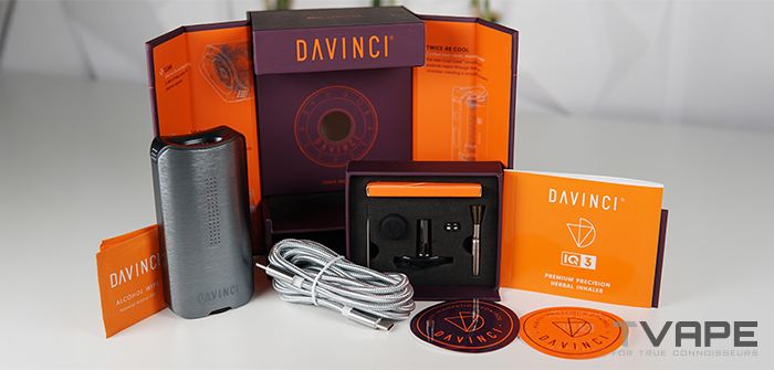 DaVinci IQ3 Vaporizador de hierba seca caja y piezas