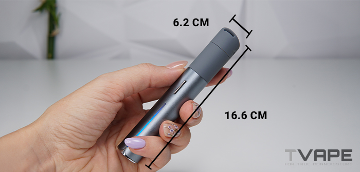 Medida del tamaño del bolígrafo Puffco Pivot Wax