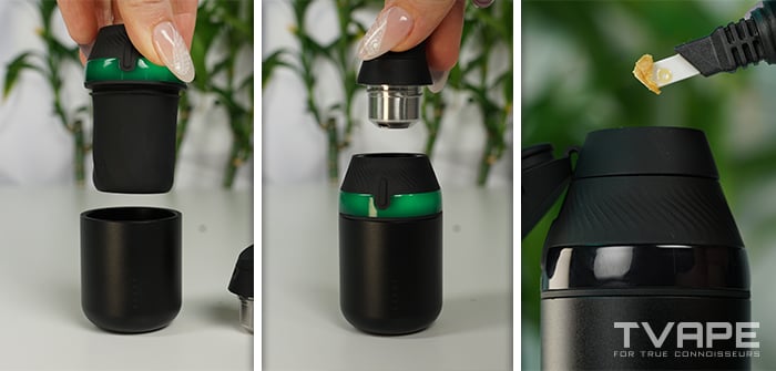 Vaporizador Puffco Proxy Core: proceso de funcionamiento