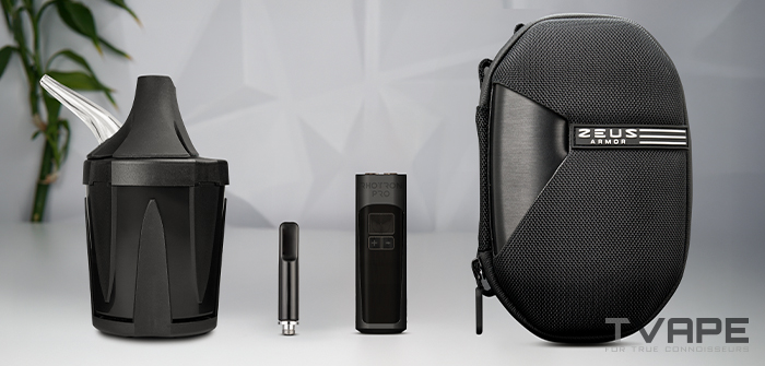 Tronian Rhotron Pro con accesorios como Zeus Iceborn, Zeus Armor y Litl Heat