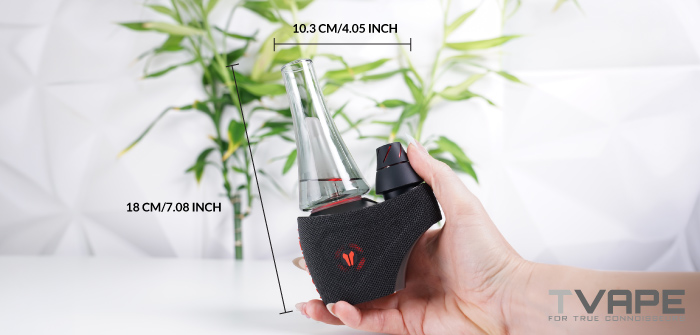 Dimensiones del e-rig eléctrico Utillian 8 – tabla de medidas con 18 cm de altura y 10,3 cm de ancho