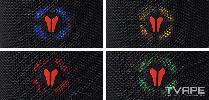 Imágenes lado a lado de todas las luces LED del Utillian 8 Turbo para la personalización de temperatura.