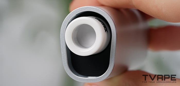 Yocan Black Pocket: vista detallada de la cámara de calentamiento.