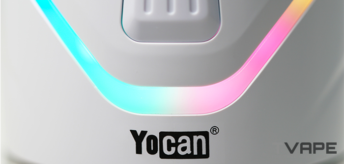 Yocan iCan E Rig – Primer plano de los LEDs