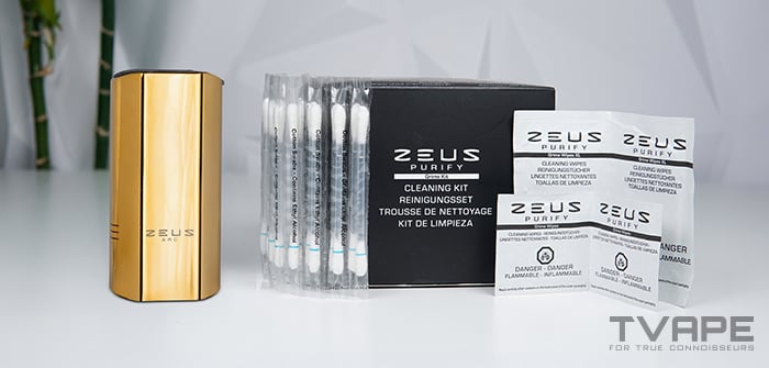 Todos los accesorios de limpieza Zeus Arc Gt4 incluidos.
