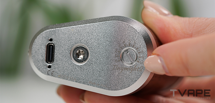 Vaporizador Tinymight 2: selector de temperatura con puerto de recarga USB-C