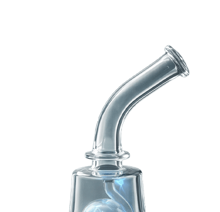 Bong de vidrio con bowl para hierba seca