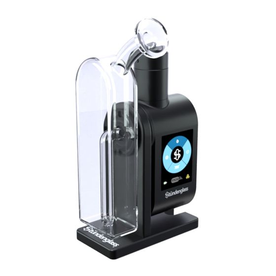 Stündenglass Modül + Dok Deluxe Travel Set - vista lateral con la pantalla a todo color encendida.
