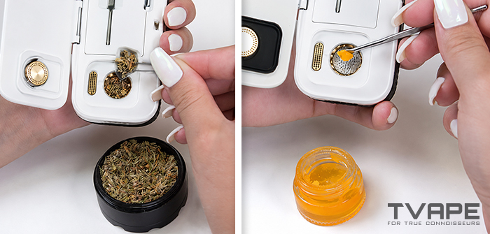 Vaporizador de hierba seca AirVape Legacy Core: una demostración de dos formas diferentes de uso con hierba seca y concentrados