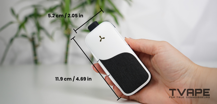 Vaporizador AirVape Legacy Core: dimensiones