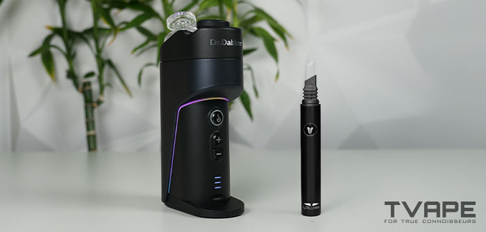 E-Rig Switch Go de Dr. Dabber con el Utillian Hot Wax Axe – una herramienta calefactora para dabbing